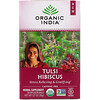 أورغانيك إنديا, Tulsi Tea, Hibiscus, Caffeine-Free, 18 Infusion Bags, 1.27 oz (36 g)