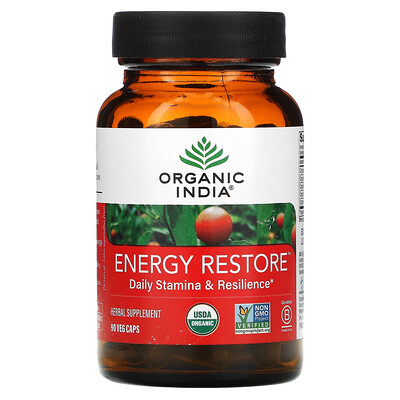 

Organic India Energy Restore Daily Stamina & Resilience 90 Veg Caps