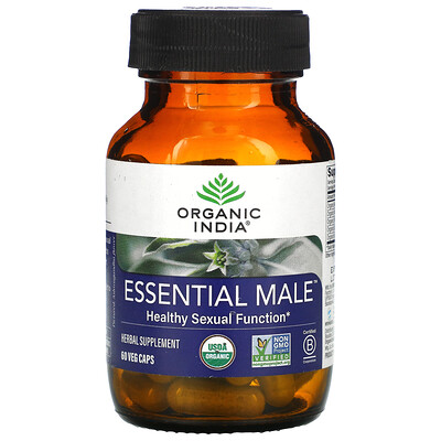 

Organic India Essential Male для здоровой сексуальной функции 60 растительных капсул