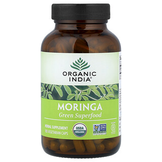 Organic India, Moringa, 180 cápsulas vegetales (350 mg por cápsula)
