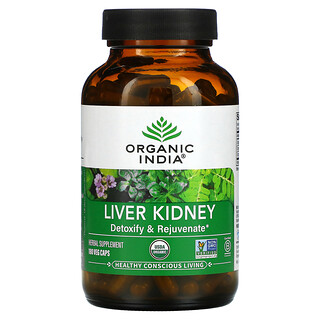 Organic India, Liver Kidney, 180 Veg Caps