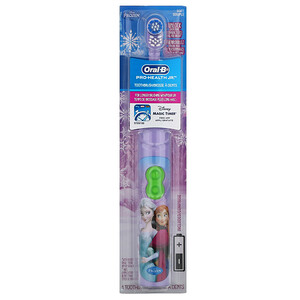 Отзывы о Oral-B, Kids, Frozen, Pro Health Jr., Battery Toothbrush, Soft, 3+ Years, 1 Toothbrush