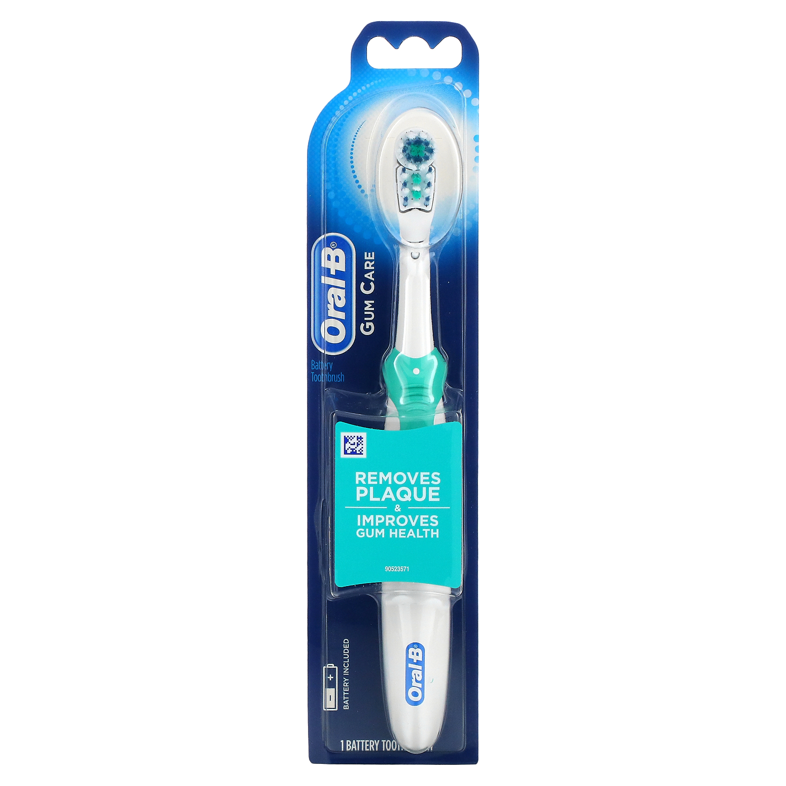 OralB, Gum Care, Battery Power Toothbrush, Soft Bristles, 1 Toothbrush