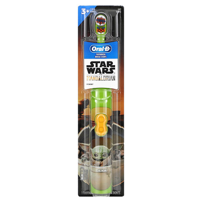 Oral-B Зубная щетка на батарейках, мягкая, для 3+ лет, Star Wars The Mandalorian, 1 зубная щетка