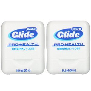 Отзывы о Oral-B, Glide, Pro-Health, Original Floss, 2 Ct., 54.6 yd (50 m) Each