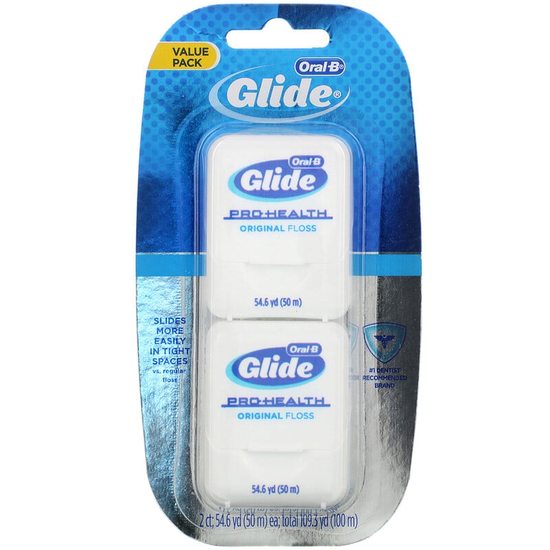 Oral-B, Glide, Pro-Health, Original Floss, 2 Ct., 54.6 Yd (50 M) Each ...