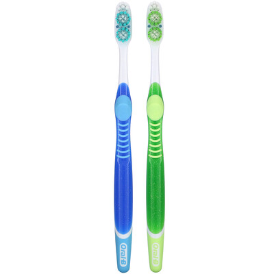 Oral-B 3D White, Vivid Toothbrush, Medium, 2 Pack
