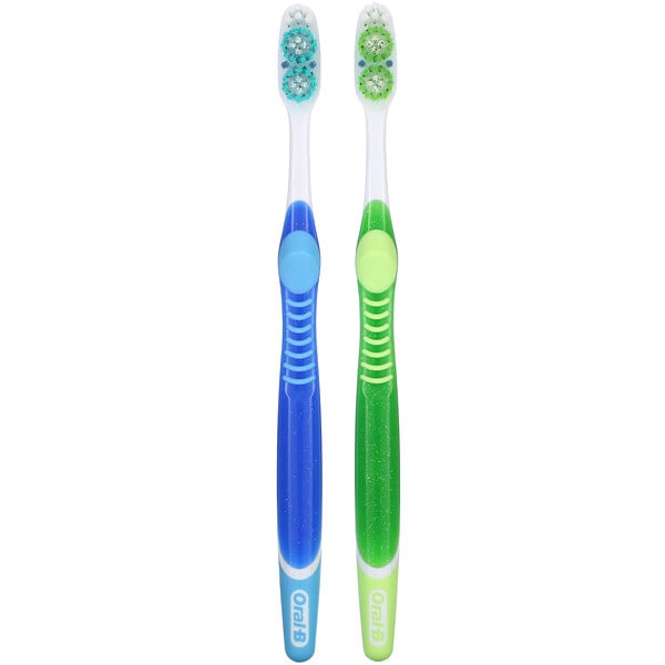 Oral-B‏, 3D White, Vivid Toothbrush, Medium, 2 Pack