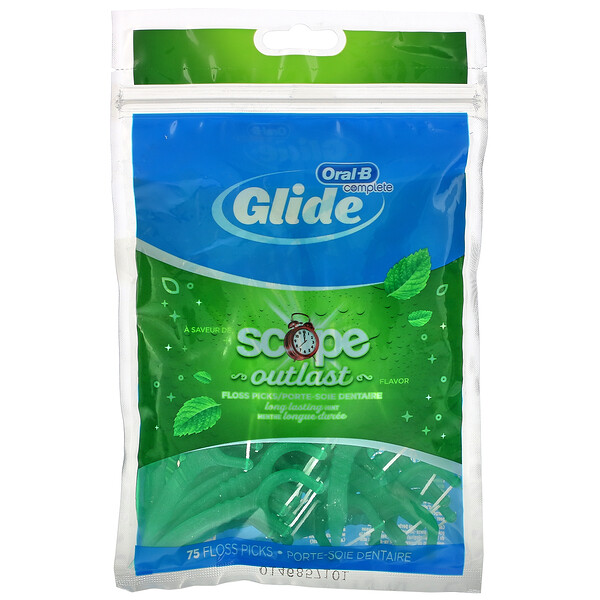 Oral-B‏, Scope Floss Picks, Outlast Flavor, 75 Floss Picks
