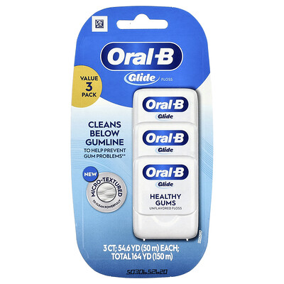 Product Image for Oral-B, Glide, Pro-Health, Original Floss, Unflavored, 3 Pack