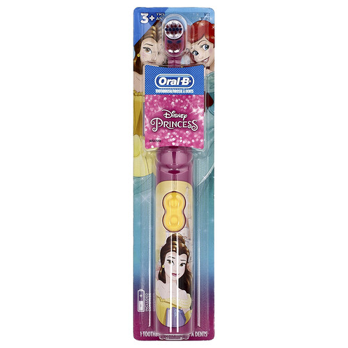 Oral-B, Kids, Battery Power Toothbrush, Soft, 3+ Years, Disney Princess, 1 Toothbrush