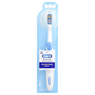 Oral-B, 3D White, Brosse à dents à piles, 1 brosse à dents
