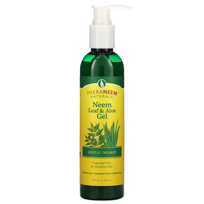 Organix South TheraNeem, Neem Leaf & Aloe Gel, Fragrance Free, 8 fl oz (240 ml)