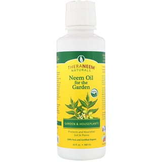 Organix South, TheraNeem Naturals, 園藝用印度楝樹油，適用於花園和室內植物，16 盎司（480 毫升）