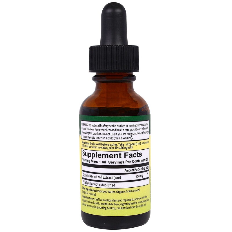 Organix South, Theraneem Naturals, Neem Leaf Extract, Skin & Liver