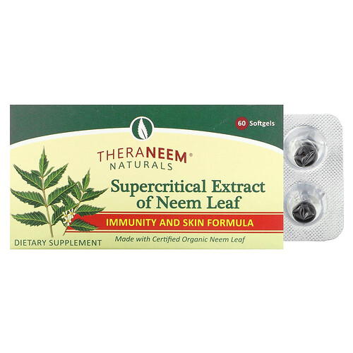 Organix South TheraNeem® Naturals, Supercritical Extract of Neem Leaf, 8 mg, 60 Softgels