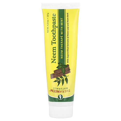 Organix South, TheraNeem® Naturals, Neem Toothpaste, Neem Therape with Mint, 4.23 oz (120 g)
