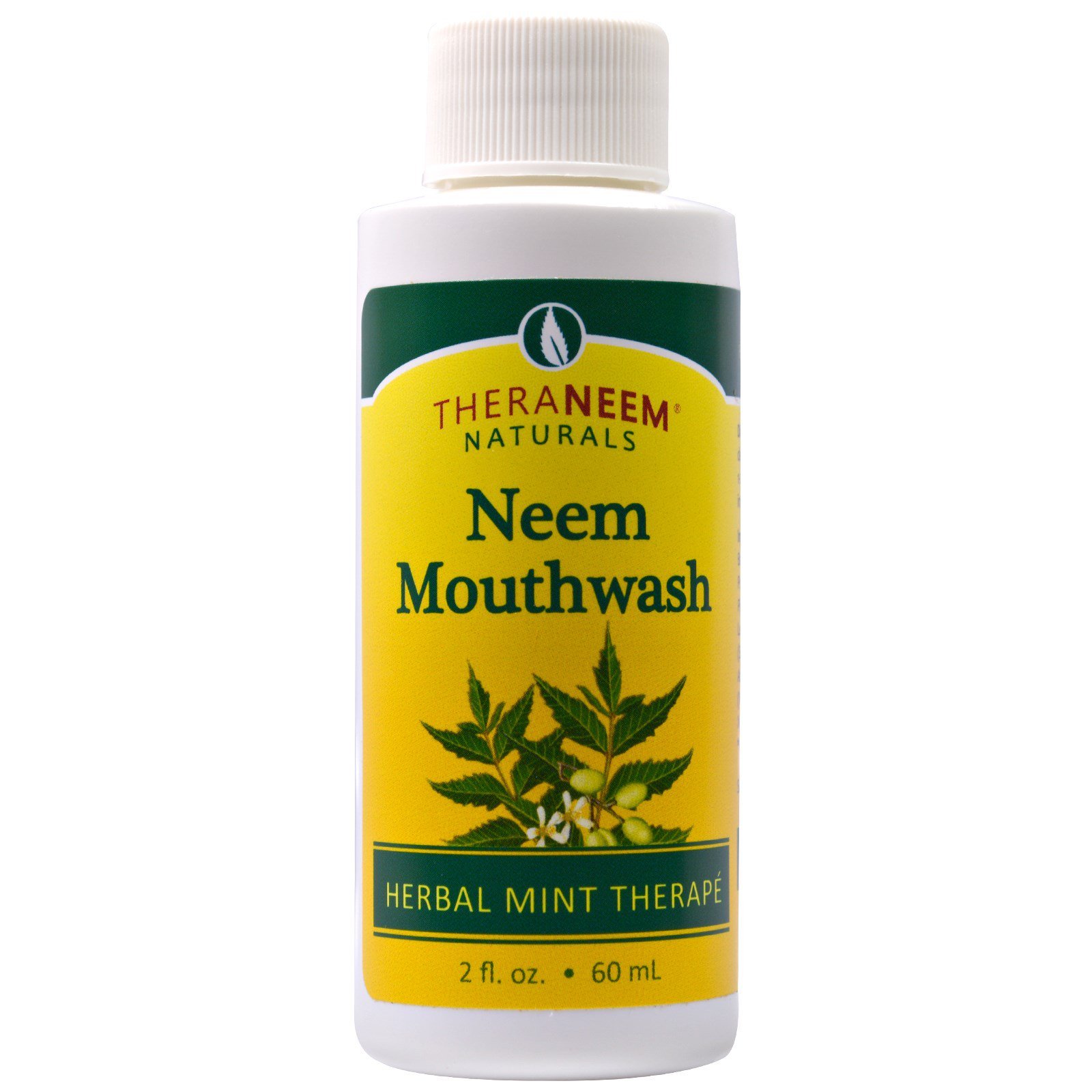 Organix South, TheraNeem Naturals, Herbal Mint Therapé, Neem Mouthwash, 2 fl oz (60 ml)