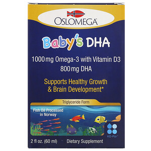 Отзывы о Oslomega, Norwegian Baby’s DHA with Vitamin D3, 2 fl oz (60 ml)