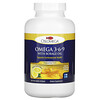 Oslomega, Omega 3-6-9 Norwegia dengan Minyak Borage, Rasa Lemon, 180 Kapsul Gel Lunak Gelatin Ikan