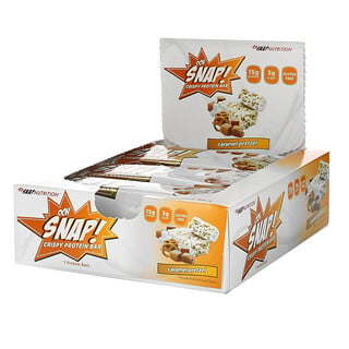 OOH Snap!, Crispy Protein Bar, карамельный крендель, 7 батончиков, 46 г (1,62 унции)