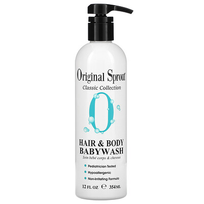 Original Sprout Детское средство для мытья волос и всего тела, для младенцев и старше, 12 жидких унций (354 мл)