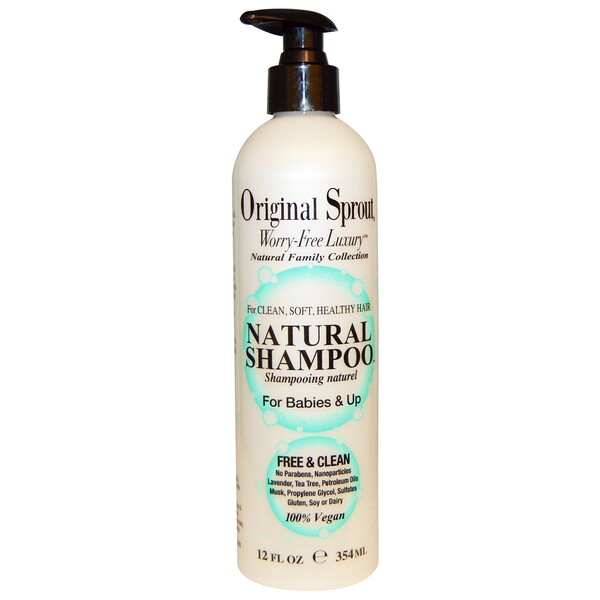 шампунь айхерб Original Sprout Inc, Natural Shampoo, For Babies & Up, 12 fl oz (354 ml)