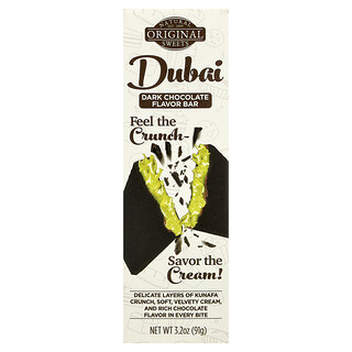 Original Natural Sweets, Tyčinka z tmavej čokolády Dubaj, 91 g