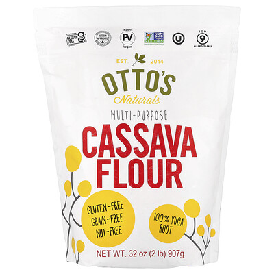Otto's Naturals, Harina de yuca multiusos, 907 g (2 lb)