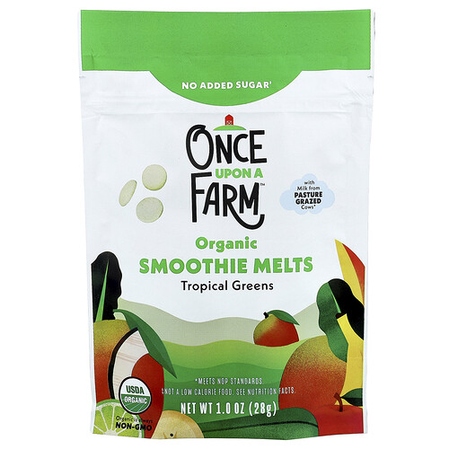 Once Upon A Farm, Organic Smoothie Melts, Bio-Smoothie-Melts, Kleinkind, tropische Gemüsesorten, 28 g (1 oz.)