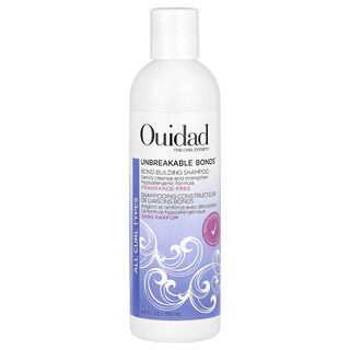Ouidad, Unbreakable Bonds®, Champú para fortalecer los lazos, Todo tipo de rizos, Sin fragancia, 250 ml (8,5 oz. líq.)