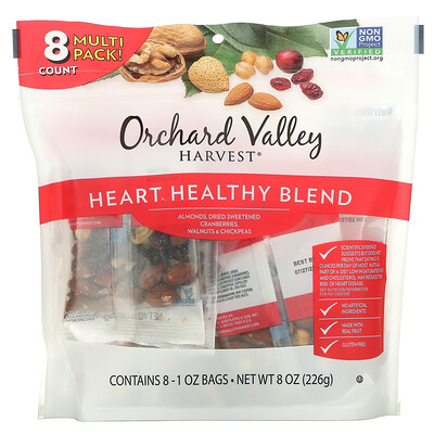 Orchard Valley Harvest Смесь для здоровья сердца, 8 пакетиков, 226 г (8 унций)