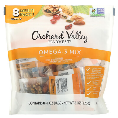 Orchard Valley Harvest Смесь омега-3, 8 пакетиков, 226 г (8 унций)