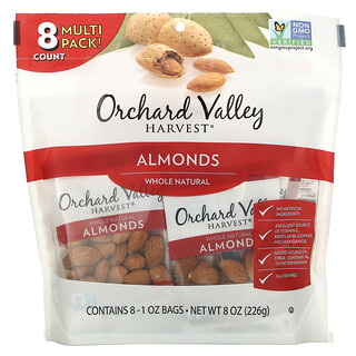 Orchard Valley Harvest, 杏仁，全天然，8 袋，8 盎司（226 克）