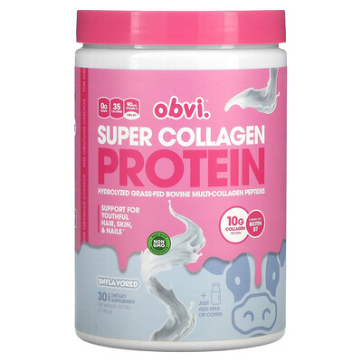 Obvi Super Collagen Protein без добавок 337 5 г (11 90 унции)