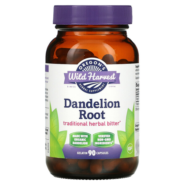Dandelion Root, 90 Gelatin Capsules
