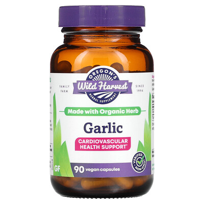 

Oregon's Wild Harvest Garlic 90 Vegan Capsules