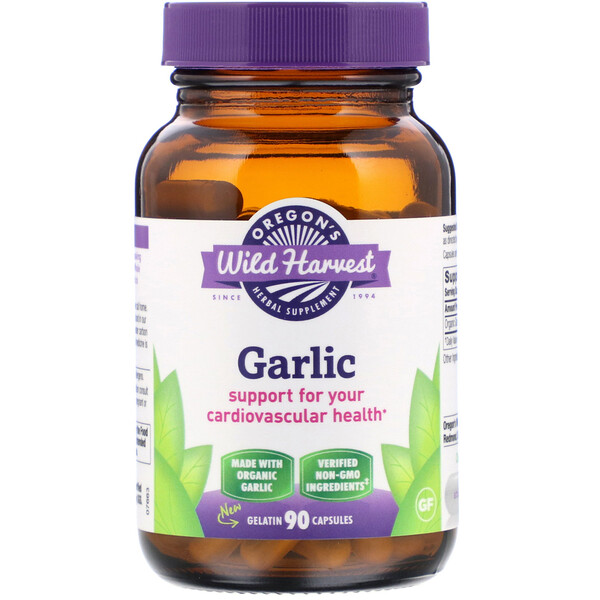 Garlic, 90 Gelatin Capsule