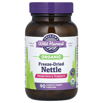 Product Image for Oregon's Wild Harvest, Organic Freeze-Dried Nettle, 90 Organic Vegan Capsule (300 mg per Capsule)