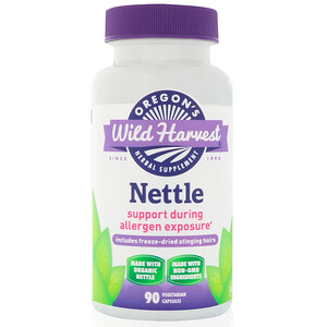 Oregon's Wild Harvest, Nettle, 90 Vegetarian Capsules