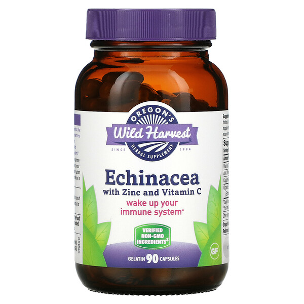 Echinacea with Zinc and Vitamin C, 90 Gelatin Capsules