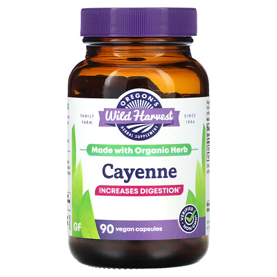 

Oregon's Wild Harvest Cayenne 90 Gelatin Capsules