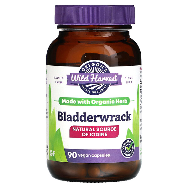 Oregons Wild Harvest Bladderwrack 90 Vegan Capsules