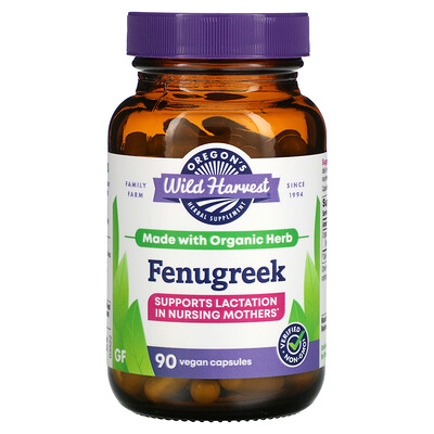 

Oregon's Wild Harvest, Fenugreek, 90 Vegan Capsules