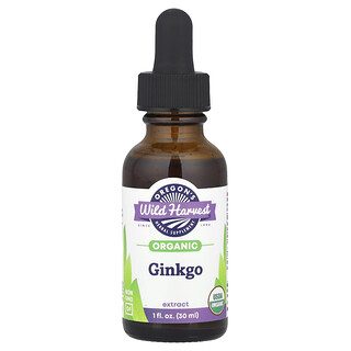 Oregon's Wild Harvest, Biologisch ginkgo-extract, 30 ml