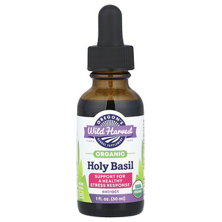 Oregon's Wild Harvest, Estratto di basilico sacro biologico, 30 ml