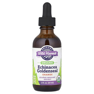 Oregon's Wild Harvest, Organic Echinacea Goldenseal, Orange, 2 fl oz (59 ml)