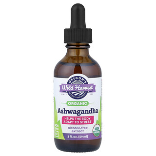 Oregon's Wild Harvest, Ashwagandha Organik, 59 ml (2 ons cairan)