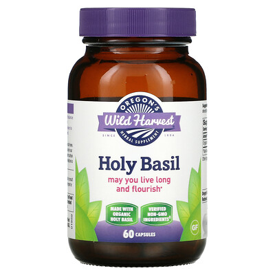 

Oregon's Wild Harvest Holy Basil 60 Capsules