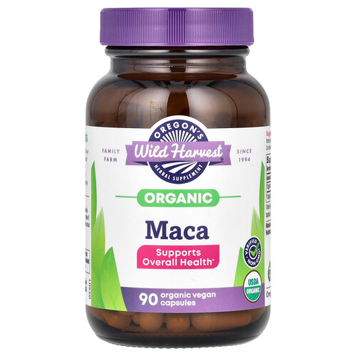 Oregon's Wild Harvest, Organic Maca, Bio-Maca, 90 Bio-Vegan-Kapseln (615 mg pro Kapsel)